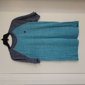MENS HURLEY RAGLAN TSHIRT SIZE MEDIUM